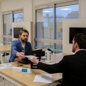 Futur alternant à la Normandie Web School lors d'un job dating